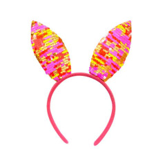 Diadema de orejas de conejo con Lentejuelas