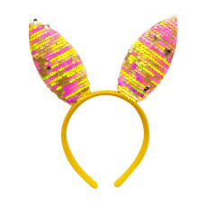 Diadema de orejas de conejo con Lentejuelas