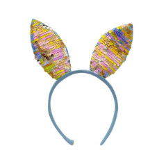 Diadema de orejas de conejo con Lentejuelas