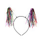 Diademas con flequillos de papel aluminio (Pack de 3 uds)