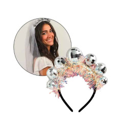 Diadema esfera psicodélica o bola disco