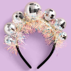 Diadema esfera psicodélica o bola disco