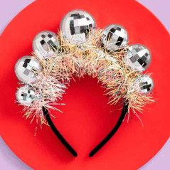 Diadema esfera psicodélica o bola disco