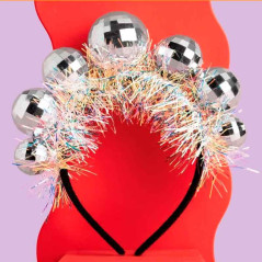 Diadema esfera psicodélica o bola disco