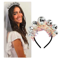 Diadema esfera psicodélica o bola disco