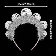 Diadema esfera psicodélica o bola disco