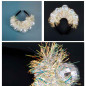 Diadema Bola Disco o Esfera Psicodélica Plateada(Ud)