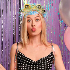 Diadema esfera psicodélica o bola disco