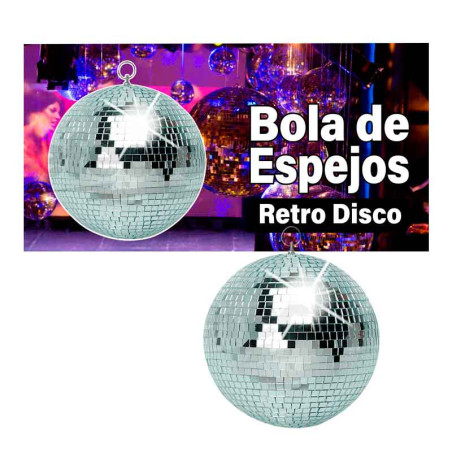 Bola de Espejos de Vidrio de 20 cm aprox