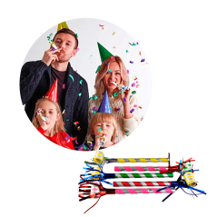 Espantasuegra o soplador para fiesta (pack x 10uds)