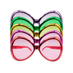 Lentes Ovalados tipo mosca hora loca (pack 6 uds)