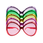 Lentes Tipo Mosca Metalizados pequeños (Pack 6 Uds)