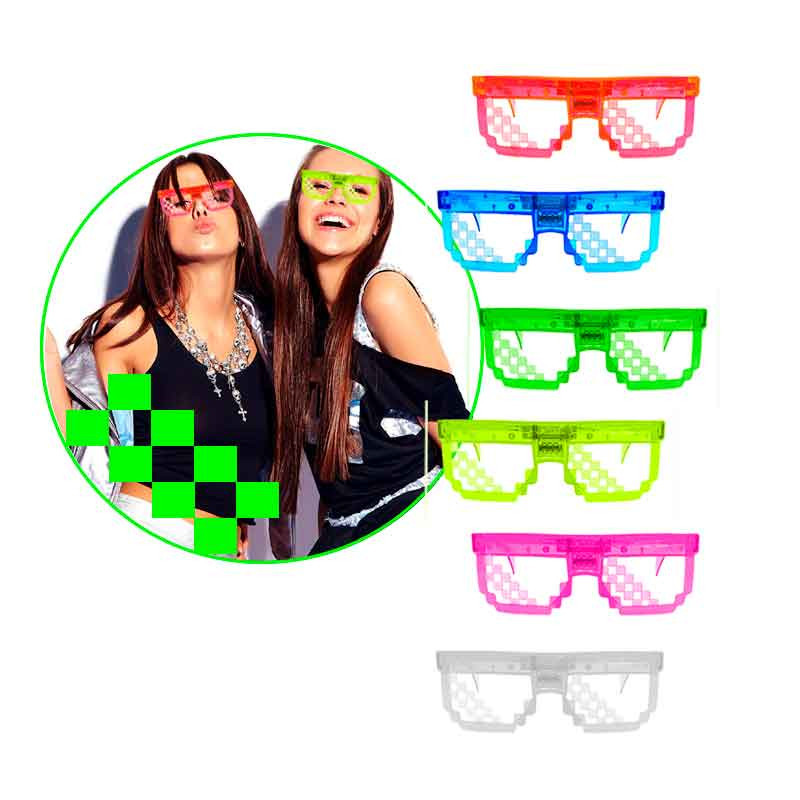 Gafas o Lentes Pixeleadas Led (Pack 6 Uds) Gafas o Lentes Pixeleadas Led (Pack 6 Uds)