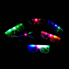 Lentes diseño pixeleado led  (pack de 6 uds)