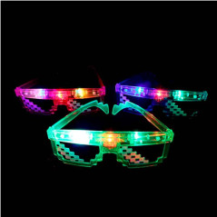 Lentes diseño pixeleado led  (pack de 6 uds)