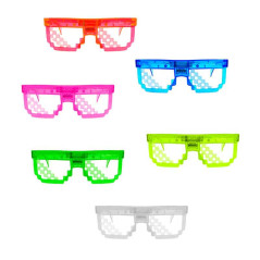 Lentes diseño pixeleado led  (pack de 6 uds)