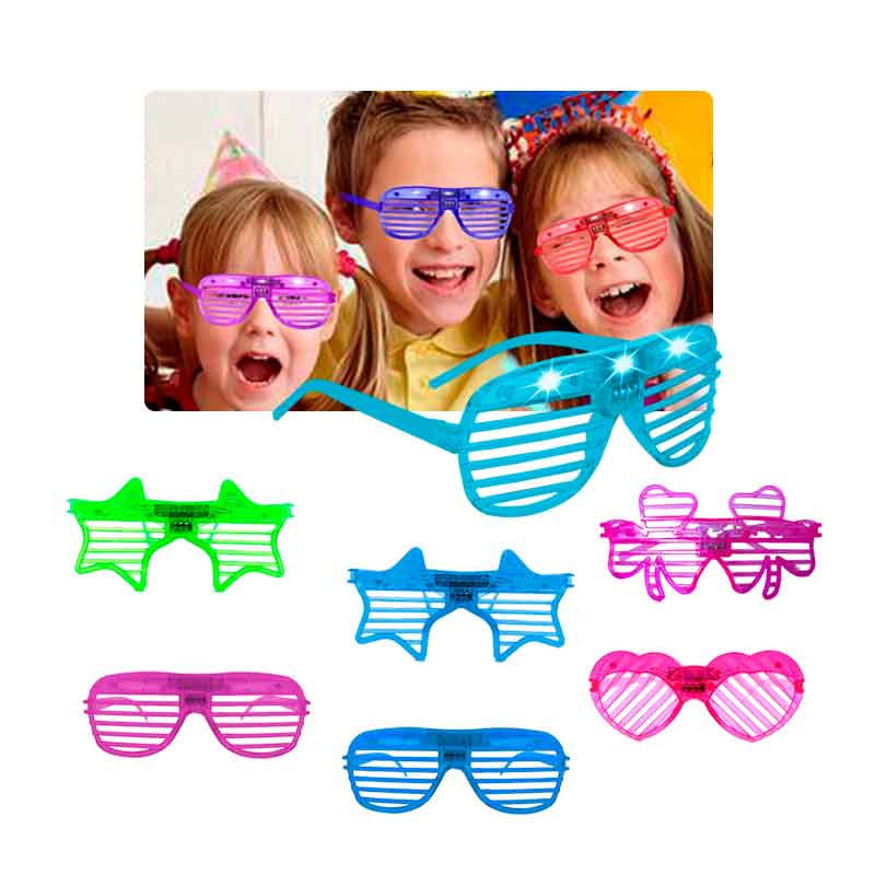 Gafas o Lentes Retro Led (Pack 6 Uds) Gafas o Lentes Retro Led (Pack 6 Uds)