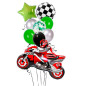 Globo Moto GP + Globos latex y aluminio Globo Moto GP + Globos latex y aluminio