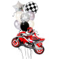 Globo Moto GP + Globos latex y aluminio Globo Moto GP + Globos latex y aluminio