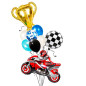 Globo Moto GP +Copa + globos latex Globo Moto GP +Copa + globos latex