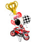 Globo Moto GP +Copa + globos latex Globo Moto GP +Copa + globos latex