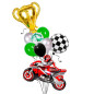 Globo Moto GP +Copa + globos latex Globo Moto GP +Copa + globos latex