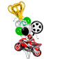 Globo Moto GP +Copa + globos latex Globo Moto GP +Copa + globos latex