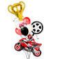 Globo Moto GP +Copa + globos latex Globo Moto GP +Copa + globos latex