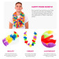 Collar de leis arcoíris Pride Party LGBTIQ+ (pack 12 uds) Collar de leis arcoíris Pride Party LGBTIQ+ (pack 12 uds)