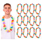 Collar de leis arcoíris Pride Party LGBTIQ+ (pack 12 uds) Collar de leis arcoíris Pride Party LGBTIQ+ (pack 12 uds)