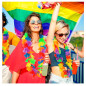 Collar de leis arcoíris Pride Party LGBTIQ+ (pack 12 uds) Collar de leis arcoíris Pride Party LGBTIQ+ (pack 12 uds)