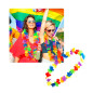 Collar de leis arcoíris Pride Party LGBTIQ+ (pack 12 uds) Collar de leis arcoíris Pride Party LGBTIQ+ (pack 12 uds)