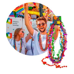 Collar Cuentas Diseños Variados (pack 6 uds) Pride Party LGBTIQ+
