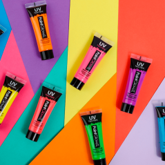 Pintura de cuerpo Neón Pack de 6 und de (25ml) Pride Party LGBTIQ+