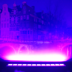 Barra de Luz UV de 1 mt con 18 leds x 3w