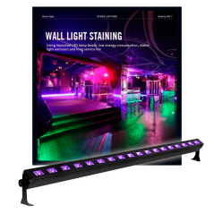 Barra de Luz UV de 1 mt con 18 leds x 3w