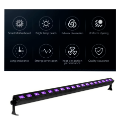 Barra de Luz UV de 1 mt con 18 leds x 3w
