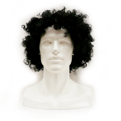 Peluca  Ondulada Negra Africa Look