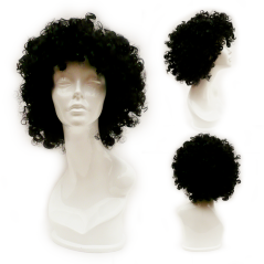 Peluca  Ondulada Negra Africa Look