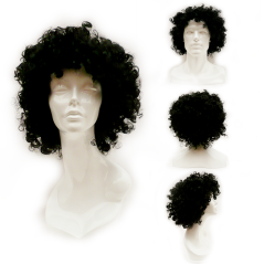 Peluca  Ondulada Negra Africa Look