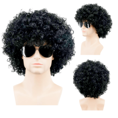 Peluca  Ondulada Negra Africa Look