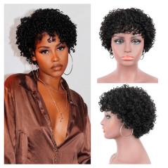 Peluca  Ondulada Negra Africa Look