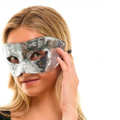 Máscara diseňo Disco con brillo