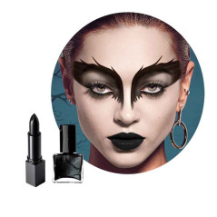 Lapiz de Labios y esmalte uñas negro pack