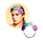 Diadema o Vincha de Flores Mod. 4