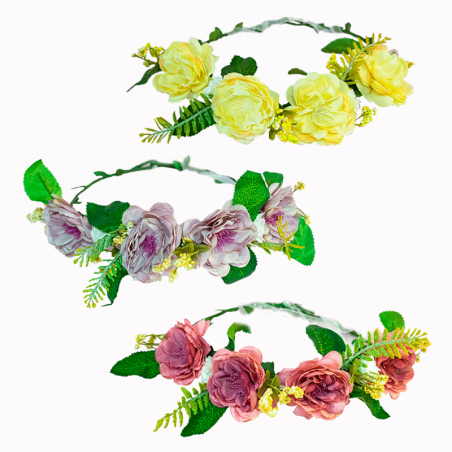 Diadema de Flores Mod. 3 (Und)