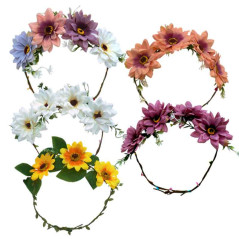 Diadema o Vincha de Flores Mod. 7 (Und)