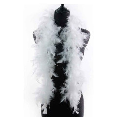 Collar o Boa de Plumas (Blanco)