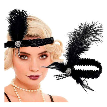 Diadema o Vincha estilo años 20 (Und)
