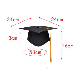 Sombrero o gorro (Birrete) de graduación